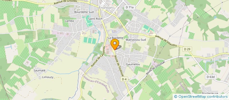 localisation de l'entreprise LE FOURNIL DE JULIEN  FRONTON