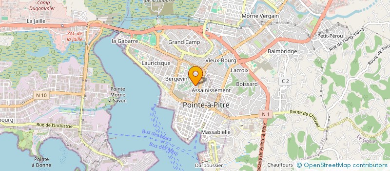 localisation de l'entreprise LE FOURNIL DE JUSTILIEN à POINTE-A-PITRE