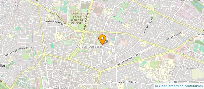 localisation de l'entreprise LE FOURNIL DE L'AGORA à PAU