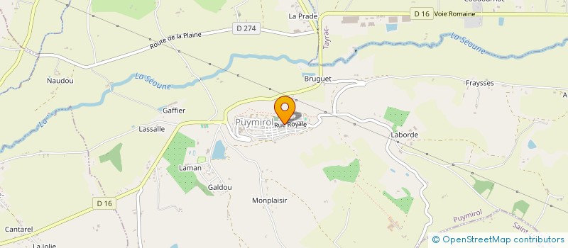 localisation de l'entreprise LE FOURNIL DE LA BASTIDE  PUYMIROL