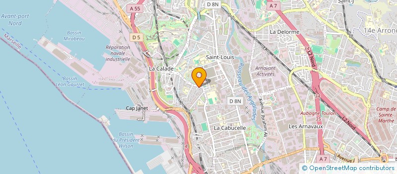localisation de l'entreprise LE FOURNIL DE LA CALADE à MARSEILLE
