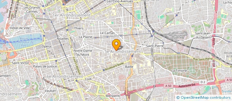 localisation de l'entreprise LE FOURNIL DE LA CONCEPTION à MARSEILLE