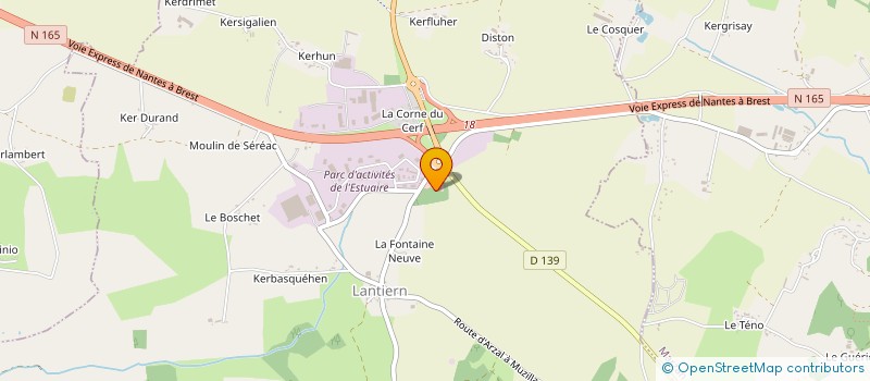 localisation de l'entreprise LE FOURNIL DE LA CORNE à ARZAL