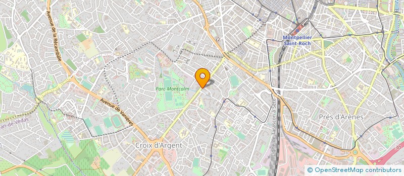 localisation de l'entreprise LE FOURNIL DE LA CROIX D ARGENT à MONTPELLIER