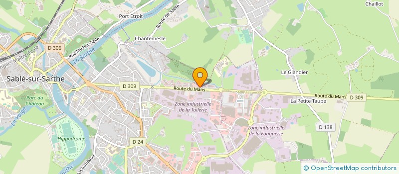 localisation de l'entreprise LE FOURNIL DE LA MARTINIERE à SABLE-SUR-SARTHE