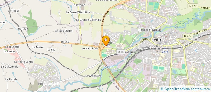 localisation de l'entreprise LE FOURNIL DE LA MASSONNAIS  VITRE