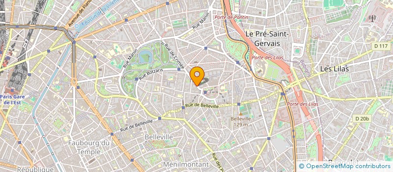 localisation de l'entreprise LE FOURNIL DE LA PLACE DES FETES à PARIS