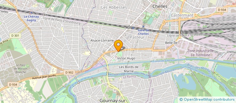 localisation de l'entreprise LE FOURNIL DE LA PRAIRIE  CHELLES