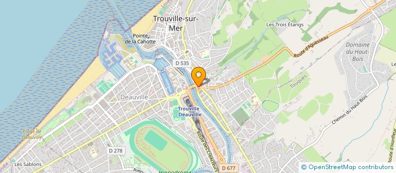 localisation de l'entreprise LE FOURNIL DE LA TOUQUES  TROUVILLE-SUR-MER