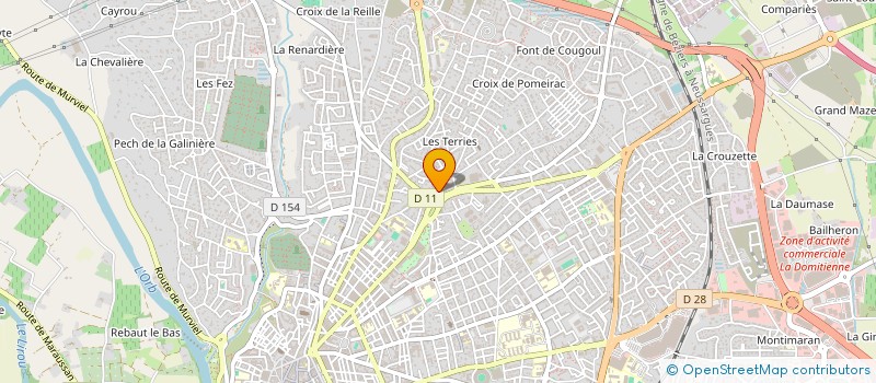 localisation de l'entreprise LE FOURNIL DE LA TREILLE à BEZIERS