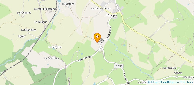 localisation de l'entreprise LE FOURNIL DE LA TRIBOULE  VERRUYES