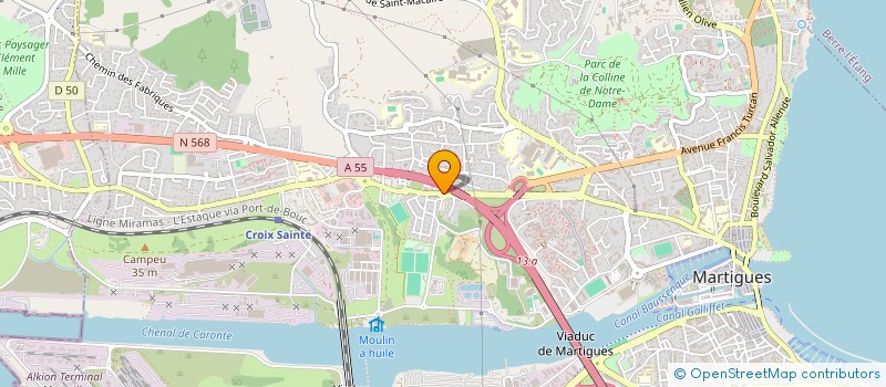 localisation de l'entreprise LE FOURNIL DE LAURA  MARTIGUES