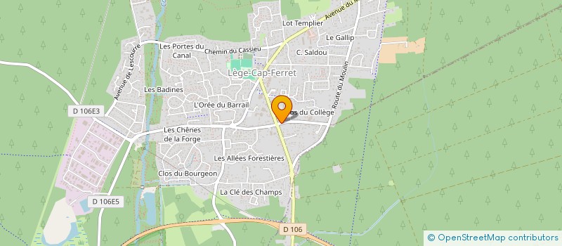 localisation de l'entreprise LE FOURNIL DE LEGE  LEGE-CAP-FERRET