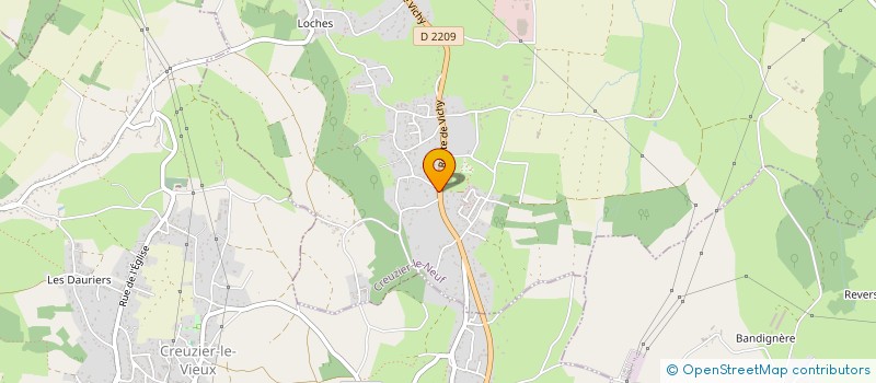 localisation de l'entreprise LE FOURNIL DE LENA  CREUZIER-LE-NEUF