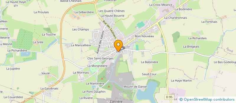 localisation de l'entreprise LE FOURNIL DE LOUVIGNE  LOUVIGNE-DE-BAIS