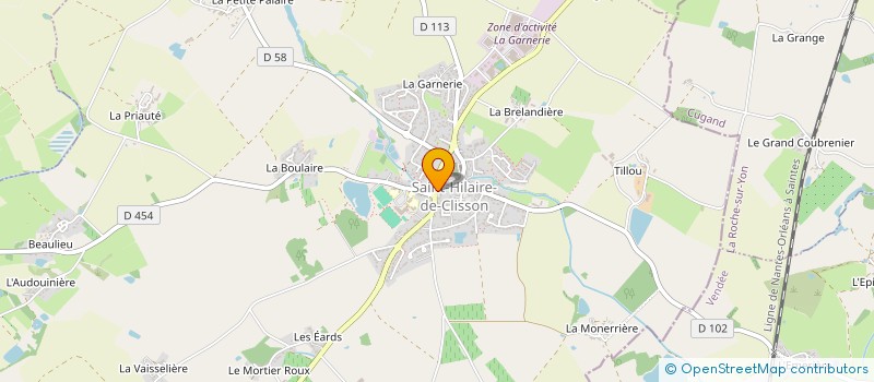 localisation de l'entreprise LE FOURNIL DE LUDO  SAINT-HILAIRE-DE-CLISSON