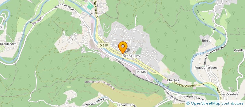 localisation de l'entreprise LE FOURNIL DE MARIA à BESSEGES