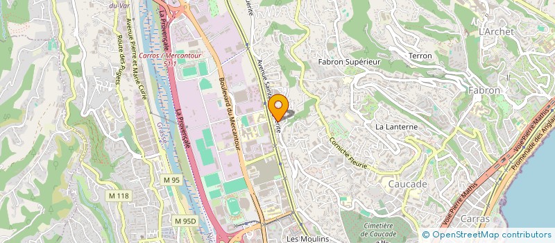 localisation de l'entreprise LE FOURNIL DE MARINA à NICE