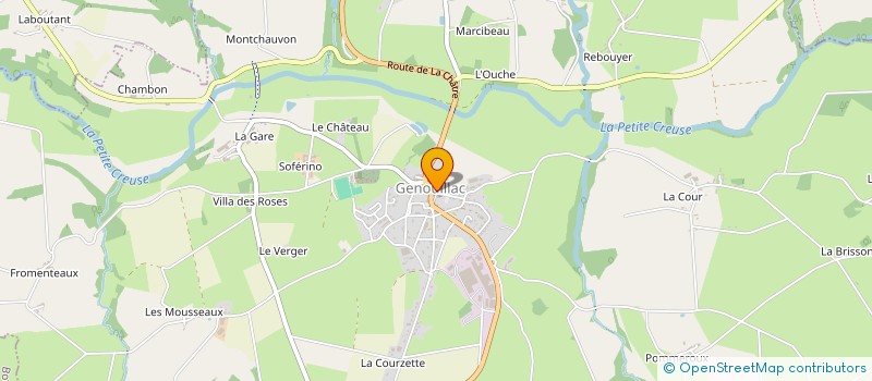 localisation de l'entreprise LE FOURNIL DE MICHE  BOUSSAC