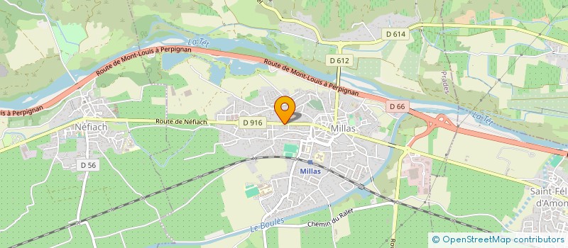 localisation de l'entreprise LE FOURNIL DE MILLAS à MILLAS