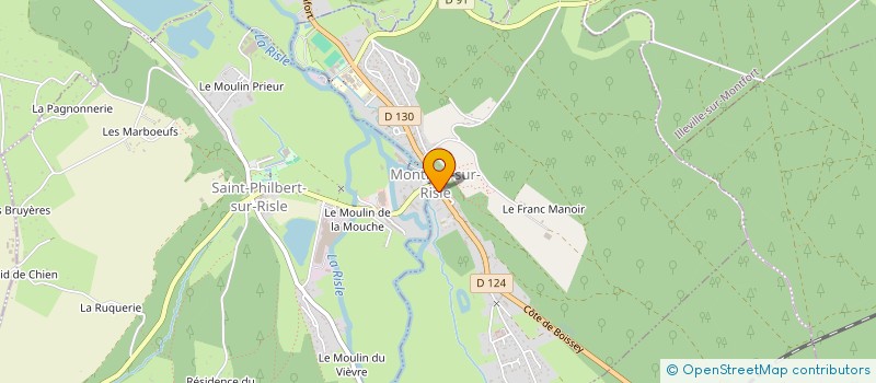 localisation de l'entreprise LE FOURNIL DE MONTFORT SUR RISLE  MONTFORT-SUR-RISLE