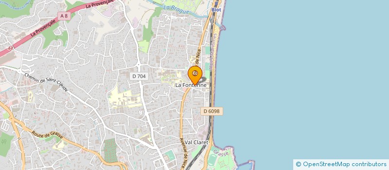 localisation de l'entreprise LE FOURNIL DE NATHAN à ANTIBES