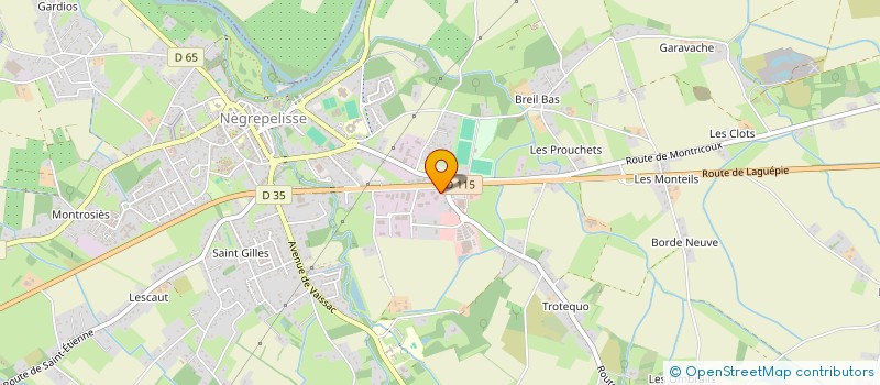 localisation de l'entreprise LE FOURNIL DE NEGREPELISSE  NEGREPELISSE