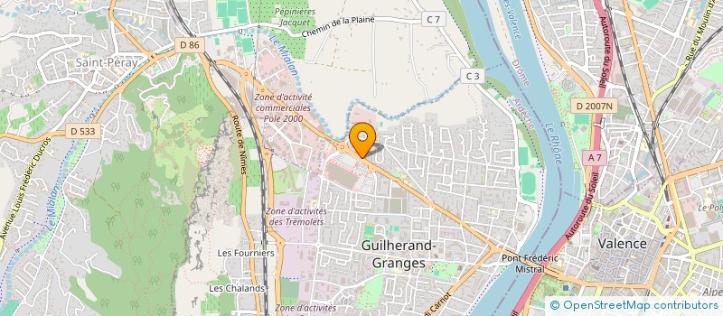 localisation de l'entreprise LE FOURNIL DE NELLY  GUILHERAND-GRANGES