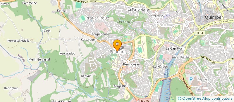 localisation de l'entreprise LE FOURNIL DE PENHARS à QUIMPER
