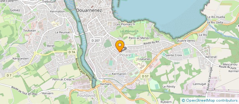localisation de l'entreprise LE FOURNIL DE PLOARE  DOUARNENEZ