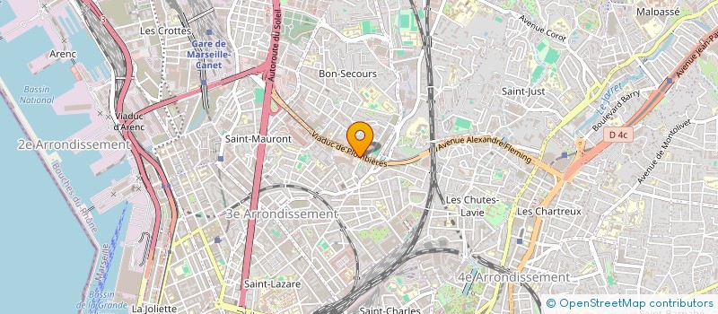 localisation de l'entreprise LE FOURNIL DE PLOMBIERE à MARSEILLE