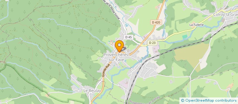 localisation de l'entreprise LE FOURNIL DE PROVENCHERES  PROVENCHERES-ET-COLROY