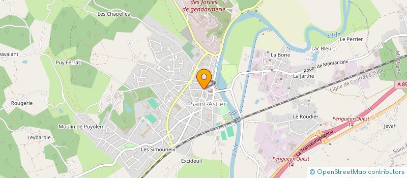 localisation de l'entreprise LE FOURNIL DE QUENTIN  SAINT-ASTIER