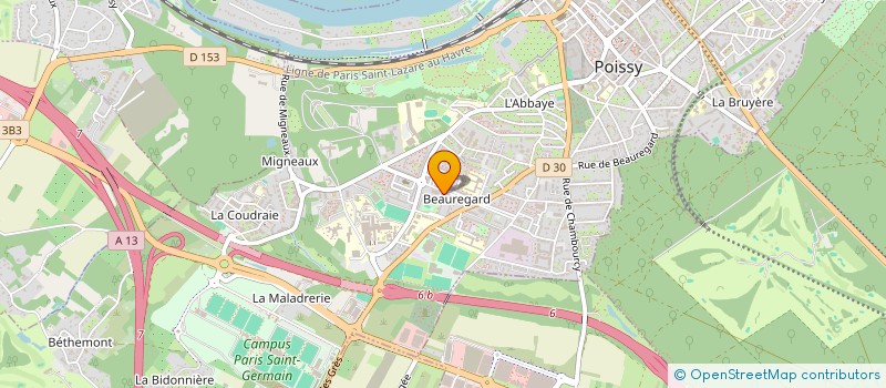 localisation de l'entreprise LE FOURNIL DE RACINE à POISSY