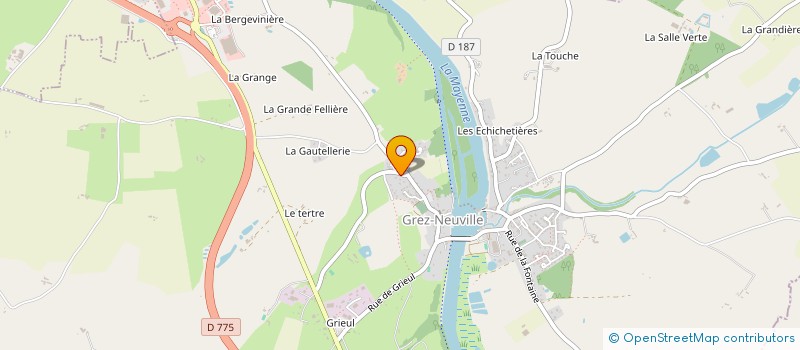 localisation de l'entreprise LE FOURNIL DE RAPHAEL  GREZ-NEUVILLE