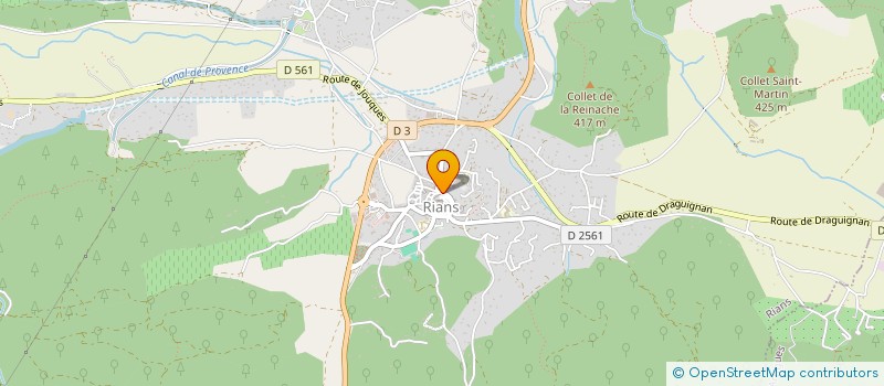 localisation de l'entreprise LE FOURNIL DE RIANS  RIANS