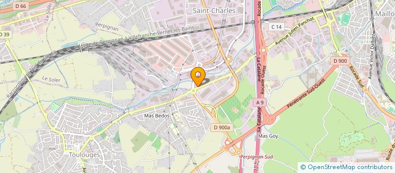 localisation de l'entreprise LE FOURNIL DE SAINT-CHARLES à PERPIGNAN