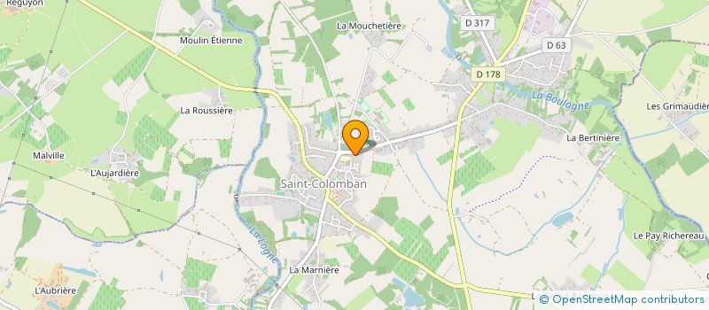 localisation de l'entreprise LE FOURNIL DE SAINT-COLOMBAN  SAINT-COLOMBAN