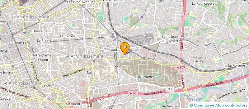 localisation de l'entreprise LE FOURNIL DE SAINT PIERRE à MARSEILLE