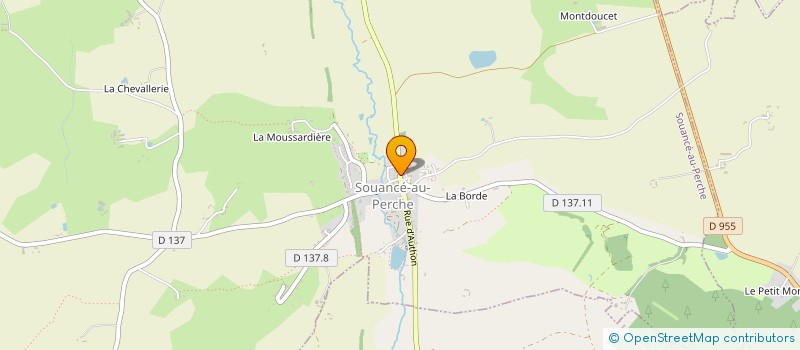 localisation de l'entreprise LE FOURNIL DE SOUANCE à SOUANCE-AU-PERCHE