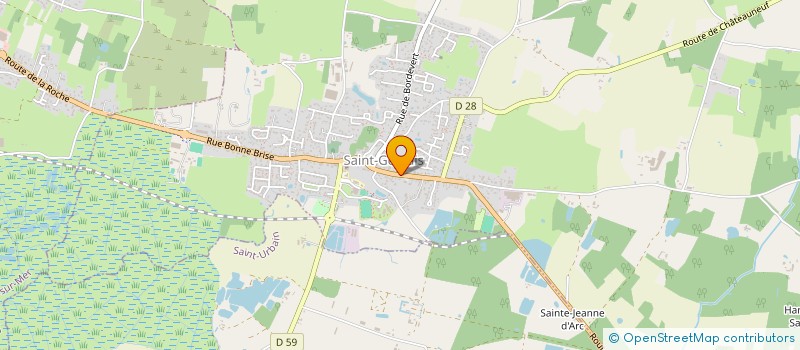 localisation de l'entreprise LE FOURNIL DE ST GERVAIS  SAINT-GERVAIS