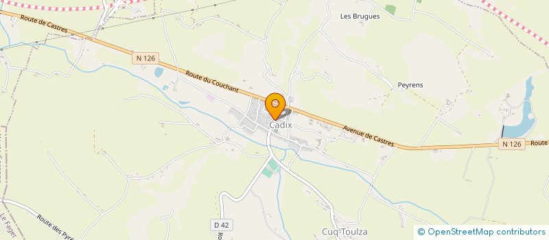 localisation de l'entreprise LE FOURNIL DE SYLVIE ET MANU à CUQ-TOULZA