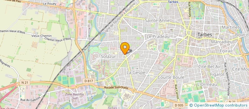 localisation de l'entreprise LE FOURNIL DE TASSIGNY  TARBES