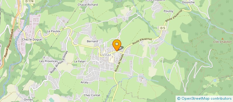 localisation de l'entreprise LE FOURNIL DE VILLAZ  VILLAZ