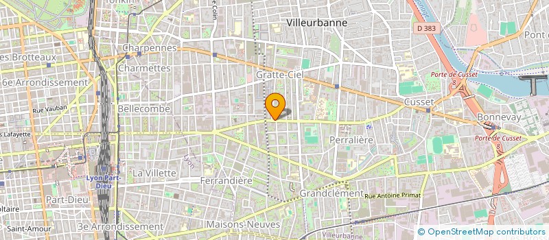 localisation de l'entreprise LE FOURNIL DE VILLEURBANNE  VILLEURBANNE