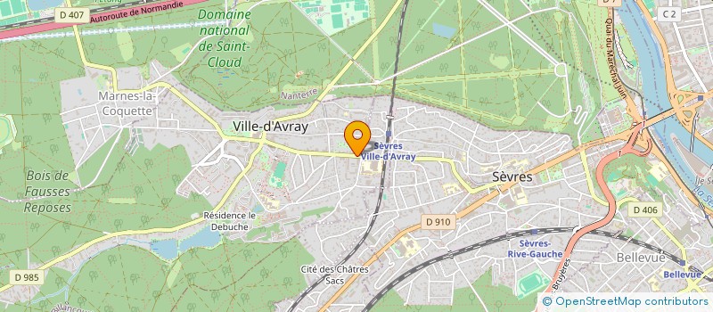 localisation de l'entreprise LE FOURNIL DE YASS II  VILLE-D'AVRAY