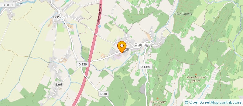 localisation de l'entreprise LE FOURNIL DES AGITES  QUINTIGNY