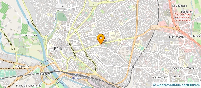 localisation de l'entreprise LE FOURNIL DES ARENES à BEZIERS