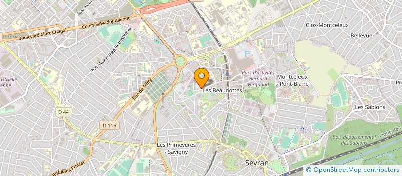 localisation de l'entreprise LE FOURNIL DES BEAUDOTTES  SEVRAN