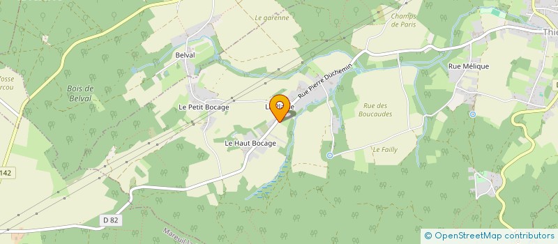 localisation de l'entreprise LE FOURNIL DES BOCAGES  THIESCOURT